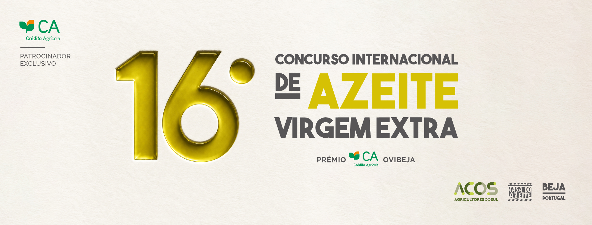 16º Concurso Internacional de Azeites Virgem Extra - Prémio CA Ovibeja